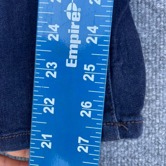 Jag Jeans pull up stretch dark wash leggings straight leg cotton slim mid rise - Picture 6 of 8